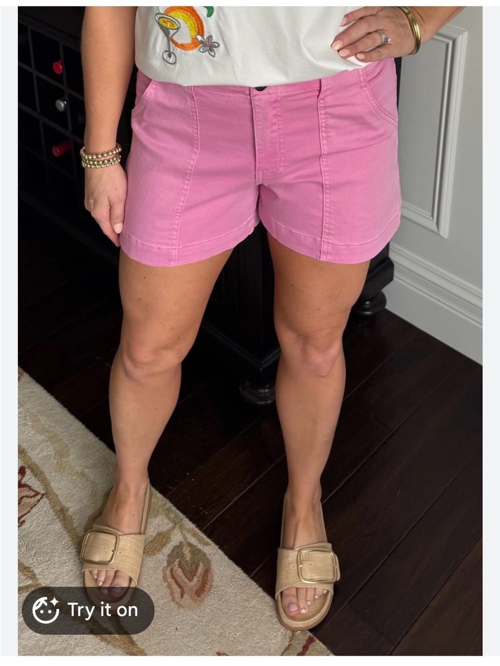 Lee Pink Cotton-Blend Cargo Shorts